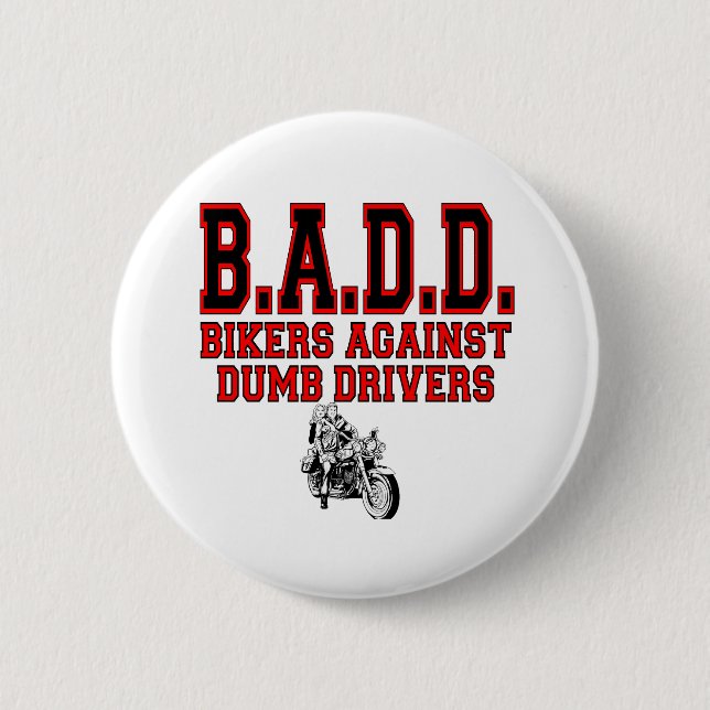 badd 6 cm round badge (Front)