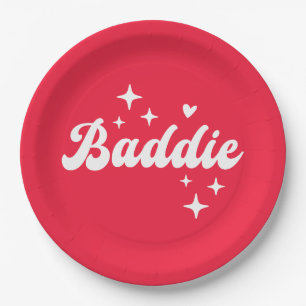 Baddie Paper Plate