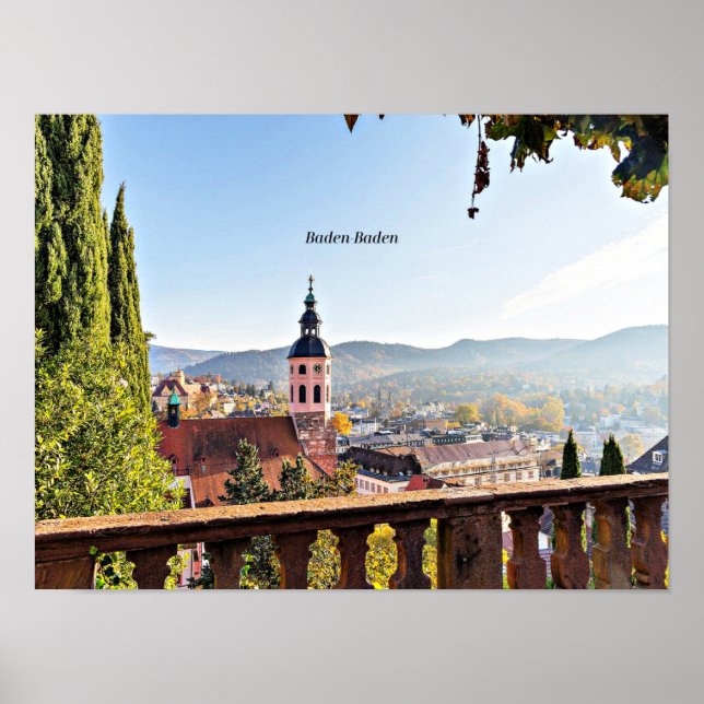 Baden-Baden, Germany, scenic landscape Poster (Front)