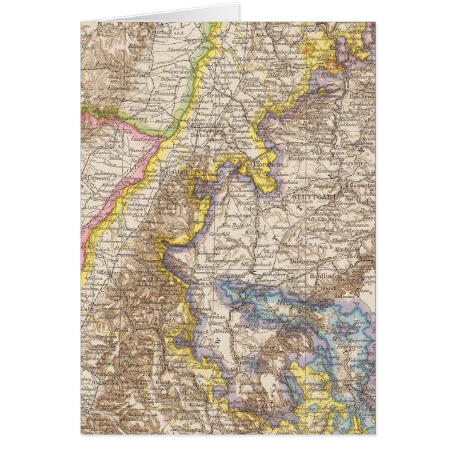 Baden Germany Atlas Map (Front)