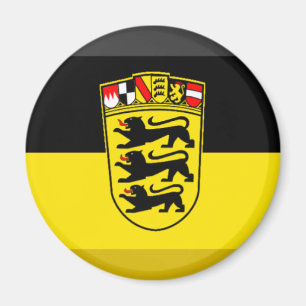 Baden-Wuerttemberg Flag Gem Magnet