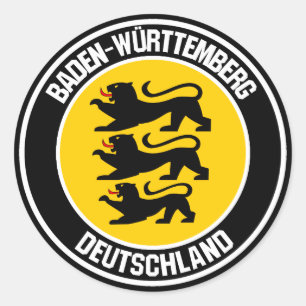 Baden-Württemberg Round Emblem Classic Round Sticker