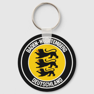 Baden-Württemberg Round Emblem Key Ring