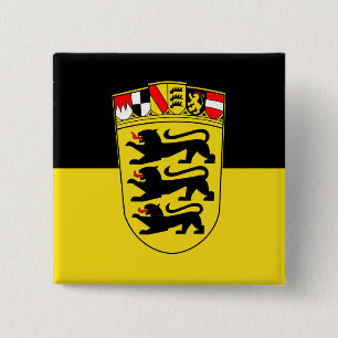 Baden-Württemberg(State, Greater Arms), Germany 15 Cm Square Badge