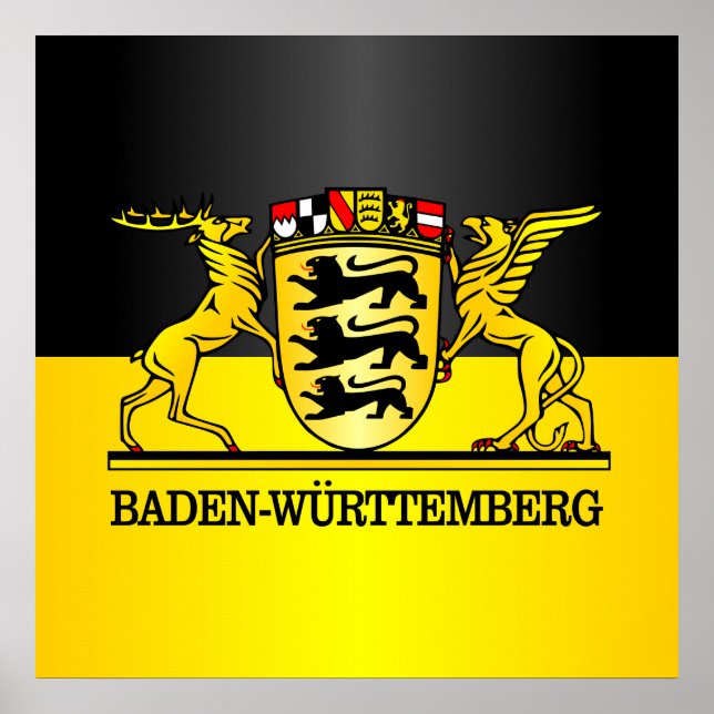 Baden-Wurttemberg Wappen Poster (Front)