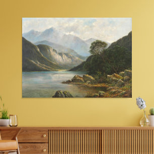 Badersee mit Wetterstein Canvas Print