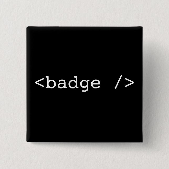 <badge /> 15 cm square badge (Front)