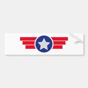 Badge Airborne Luftfahrt Military Bumper Sticker