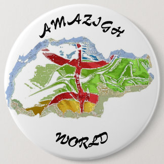Badge, Amazigh, Berber, Kabyle, Algeria, Makouda, 6 Cm Round Badge