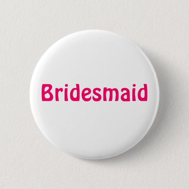 Badge - Bridesmaid (Front)