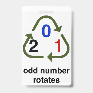 Badge Credit Card Sized Phase Calculator ID Badge