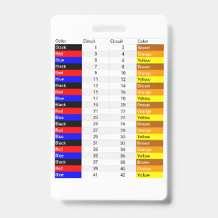 Badge Credit Card Sized Phase Colour ID Badge