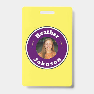 Badge - Custom Personalised (add name & photo) ID Badge