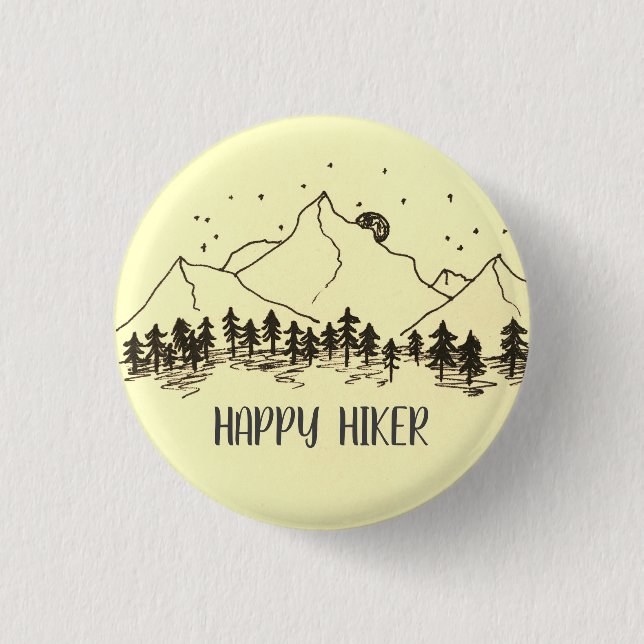 Badge - Happy hiker (Front)