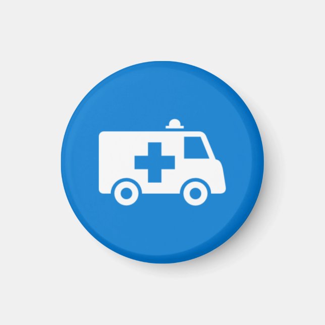 Badge Magnet - Ambulance (Front)