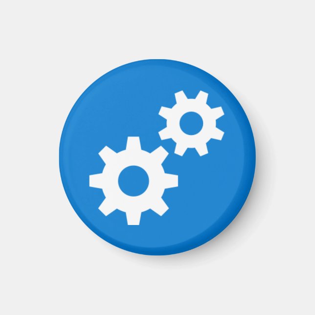 Badge Magnet - Gears (Front)