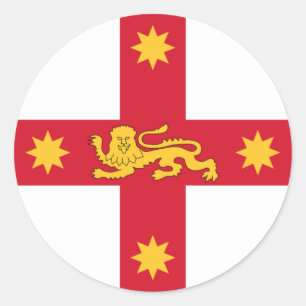Badge of New South Wales, Australia Classic Round Sticker