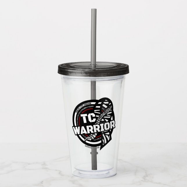 Badge...Tarlov Cyst Acrylic Tumbler (Front)