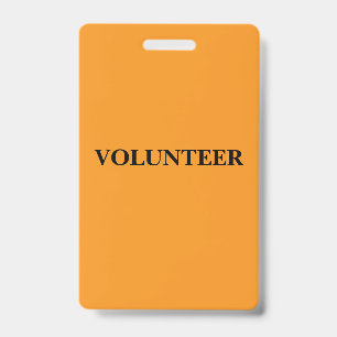 Badge - Volunteer ID Badge
