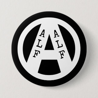 Badge with ALF symbol