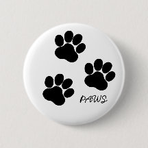 badge with paws