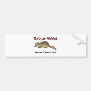 Badger Addict Bumper Sticker