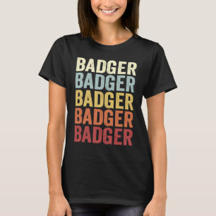 Badger Alaska Badger AK Retro Vintage Text T-Shirt