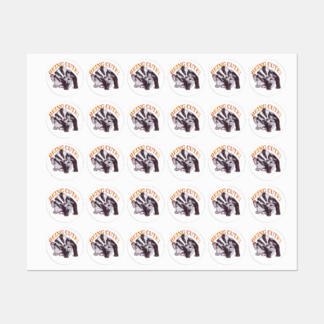 BADGER BEING CUTE (Sheet)