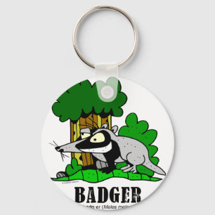 Badger by Lorenzo Key Ring