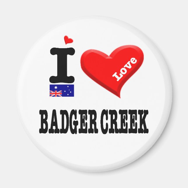 BADGER CREEK - I Love Magnet (Front)