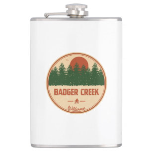 Badger Creek Wilderness Oregon Hip Flask