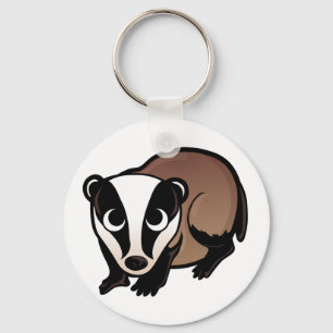 Badger Design Key Ring