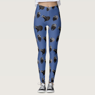 Badger Frenzy Leggings (Blue)