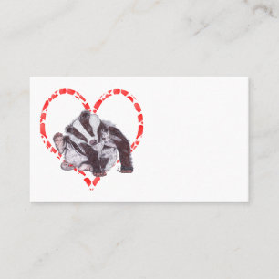 BADGER HEART BUSINESS CARD
