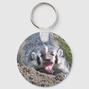 Badger Key Ring