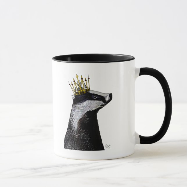 Badger King Mug (Right)