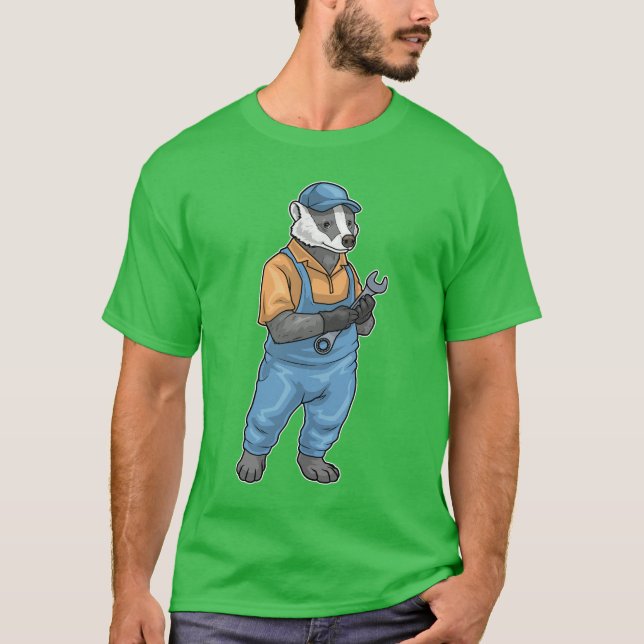 Badger Mechanic Wrench T-Shirt (Front)