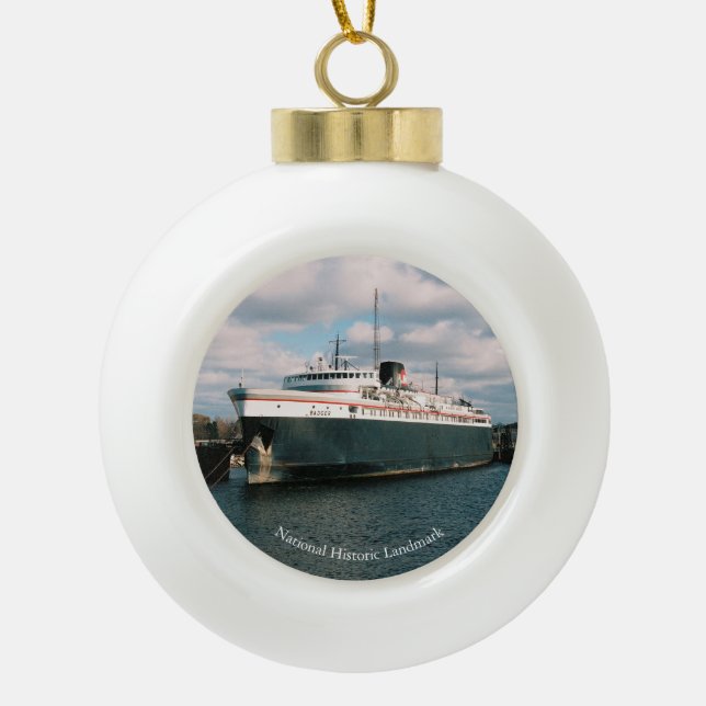 Badger National Historic Landmark ornament (Front)