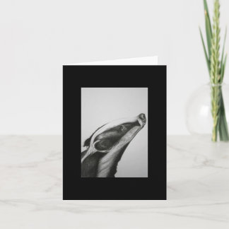 Badger Note card