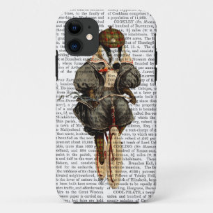 Badger on Vintage Bicycle iPhone 11 Case
