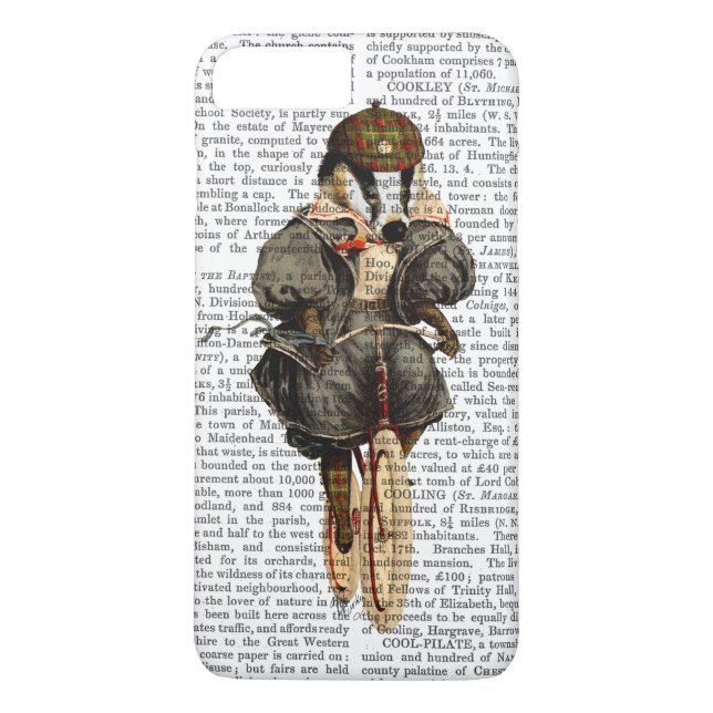 Badger on Vintage Bicycle Case-Mate iPhone Case (Back)