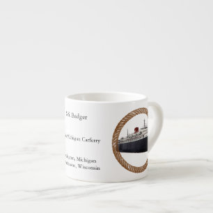 Badger rope espresso mug