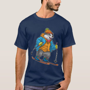 Badger Skier Ski Winter sports T-Shirt