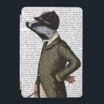 Badger The Rider Portrait iPad Mini Cover<br><div class="desc">Animals & Nature</div>
