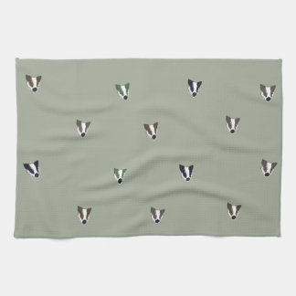 Badger Woodland Creature Tea Towel