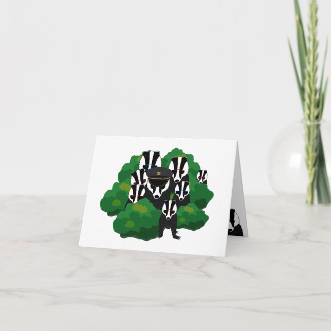 Badgers Greeting Card (Front)