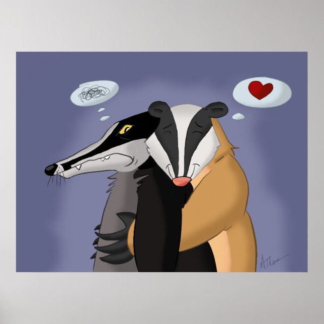 Badgers in Love Poster (Front)