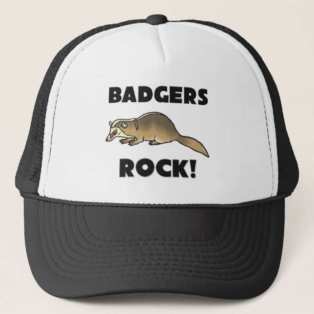 Badgers Rock Trucker Hat (Front)