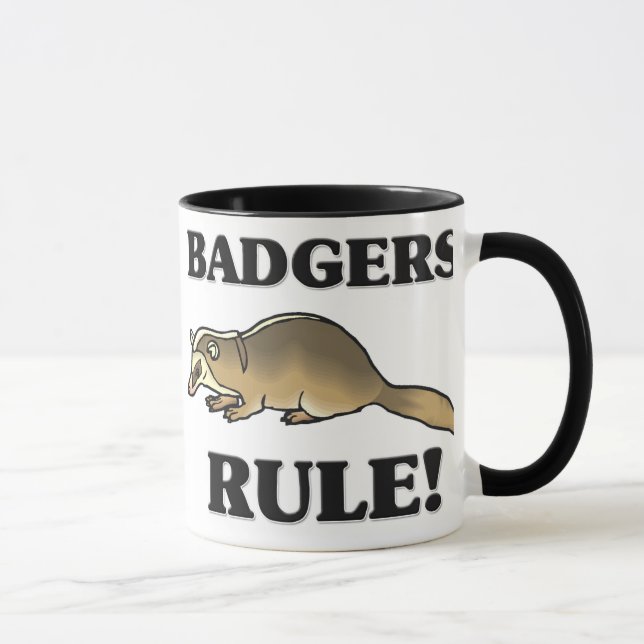 BADGERS Rule! Mug (Right)