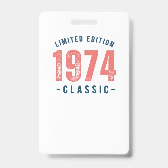 Badges 1974 ID badge (Front)